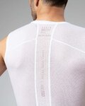 GOBIK Tricou de ciclism fără mâneci - CELL SKIN - alb