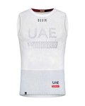 GOBIK Tricou de ciclism fără mâneci - UAE 2022 SECOND SKIN - alb