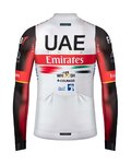 GOBIK Tricou de cilism pentru iarnă cu mânecă lungă - UAE 2022 PACER - alb/roșu