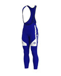 ALÉ Pantaloni de ciclism lungi cu bretele - GROUPAMA FDJ 20 WNT - albastru