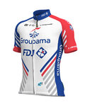 ALÉ Tricou de ciclism cu mânecă scurtă - GROUPAMA FDJ 2019 - alb/albastru/roșu