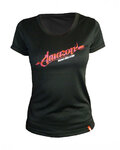 HAVEN Tricou de ciclism cu mânecă scurtă - AMAZON LADY MTB - negru/roșu