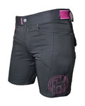 HAVEN Pantaloni scurți de ciclism fără bretele - AMAZON LADY - negru/roz