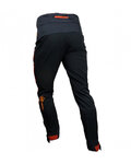 HAVEN Pantaloni de ciclism lungi fără bretele - SINGLETRAIL LONG - roșu/negru