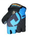 HAVEN Mănuși de ciclism fără degete - SINGLETRAIL - negru/albastru