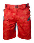 HAVEN Pantaloni scurți de ciclism fără bretele - CUBES NEO - roșu