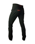 HAVEN Pantaloni de ciclism lungi fără bretele - ENERGIZER LONG  - negru/roșu