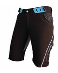 HAVEN Pantaloni scurți de ciclism fără bretele - SINGLETRAIL LADY - negru/albastru
