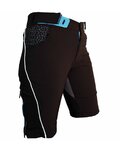 HAVEN Pantaloni scurți de ciclism fără bretele - SINGLETRAIL LADY - negru/albastru