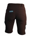 HAVEN Pantaloni scurți de ciclism fără bretele - SINGLETRAIL LADY - negru/albastru