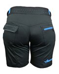 HAVEN Pantaloni scurți de ciclism fără bretele - AMAZON LADY - negru/albastru