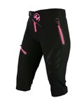 HAVEN Pantaloni scurți de ciclism fără bretele - ENERGY THREEQ 3/4 W - roz/negru