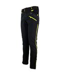 HAVEN Pantaloni de ciclism lungi fără bretele - TRINITY - negru/verde