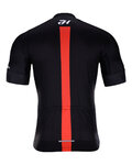 HOLOKOLO Tricou de ciclism cu mânecă scurtă - OBSIDIAN - roșu/negru