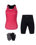 HOLOKOLO Mega set de ciclism - ENERGY LADY - negru/roz