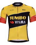 BONAVELO Tricou de ciclism cu mânecă scurtă - JUMBO-VISMA 2023 - galben/negru
