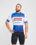 BONAVELO Tricou de ciclism cu mânecă scurtă - SOUDAL QUICK-STEP 24 - alb/albastru