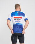 BONAVELO Tricou de ciclism cu mânecă scurtă - SOUDAL QUICK-STEP 24 - alb/albastru