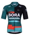 BONAVELO Tricou de ciclism cu mânecă scurtă - BORA 2023 KIDS - verde/negru/roșu