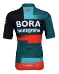 BONAVELO Tricou de ciclism cu mânecă scurtă - BORA 2023 KIDS - verde/negru/roșu