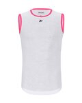 HOLOKOLO Tricou de ciclism fără mâneci - AIR LADY - roz/alb