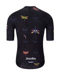HOLOKOLO Tricou de ciclism cu mânecă scurtă - DRAGONFLIES ELITE - negru