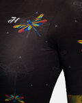 HOLOKOLO Tricou de ciclism cu mânecă scurtă - DRAGONFLIES ELITE LADY - negru