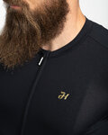 HOLOKOLO Tricou de ciclism cu mânecă scurtă - VICTORIOUS GOLD - negru