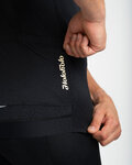 HOLOKOLO Tricou de ciclism cu mânecă scurtă - VICTORIOUS GOLD - negru