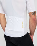 HOLOKOLO Tricou de ciclism cu mânecă scurtă - VICTORIOUS GOLD - alb