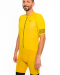 HOLOKOLO Tricoul și pantaloni scurți de ciclism - VICTORIOUS - galben