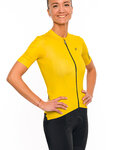 HOLOKOLO Tricoul și pantaloni scurți de ciclism - VICTORIOUS LADY - galben/negru