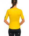 HOLOKOLO Tricoul și pantaloni scurți de ciclism - VICTORIOUS LADY - galben/negru