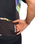 HOLOKOLO Tricou de ciclism cu mânecă scurtă - FANTASY ELITE - negru/multicolor