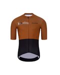 HOLOKOLO Tricoul și pantaloni scurți de ciclism - VIBES - negru/maro
