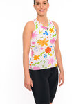 HOLOKOLO tricou fără mâneci și pantaloni scurți - FLORAL ELITE LADY - multicolor/negru/alb
