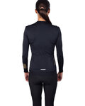 HOLOKOLO Tricou de ciclism cu mânecă lungă de vară - VICTORIOUS GOLD ELITE LADY - negru