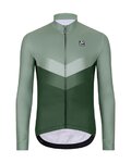 HOLOKOLO Tricou de cilism pentru iarnă cu mânecă lungă - ARROW WINTER - verde