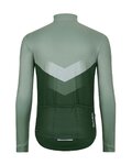 HOLOKOLO Tricou de cilism pentru iarnă cu mânecă lungă - ARROW WINTER - verde