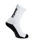 HOLOKOLO Șosete clasice de ciclism - LINEAL - alb/negru