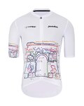 HOLOKOLO Tricou de ciclism cu mânecă scurtă - MAAPPI II. ELITE - alb/multicolor