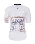 HOLOKOLO Tricou de ciclism cu mânecă scurtă - MAAPPI II. ELITE L - multicolor/alb