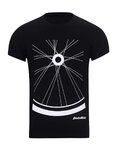 NU. BY HOLOKOLO Tricou de ciclism cu mânecă scurtă - RIDE THIS WAY II. - negru