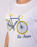 NU. BY HOLOKOLO Tricou de ciclism cu mânecă scurtă - LE TOUR LEMON II. - alb