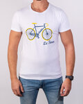 NU. BY HOLOKOLO Tricou de ciclism cu mânecă scurtă - LE TOUR LEMON II. - alb