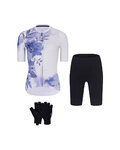 RIVANELLE Mega set de ciclism - FLOWERY LADY - alb/albastru/negru