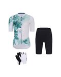 RIVANELLE Mega set de ciclism - FLOWERY LADY - alb/negru/verde