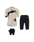 RIVANELLE Mega set de ciclism - HANDS LADY - bej/negru