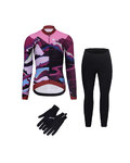 RIVANELLE Mega set de ciclism - SUNSET WINTER - roz/negru