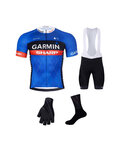 BONAVELO Mega set de ciclism - GARMIN SHARP - alb/albastru/negru